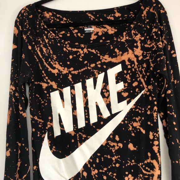 SOLD. Nike | custom bleach long sleeve shirt - Picture 3 of 8